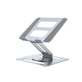 Xundo Xundd A6 A6 Steel Desk Stand Rotatable Laptop Stand with Adjustable Height Compatible with Universal Laptops  (Silver)